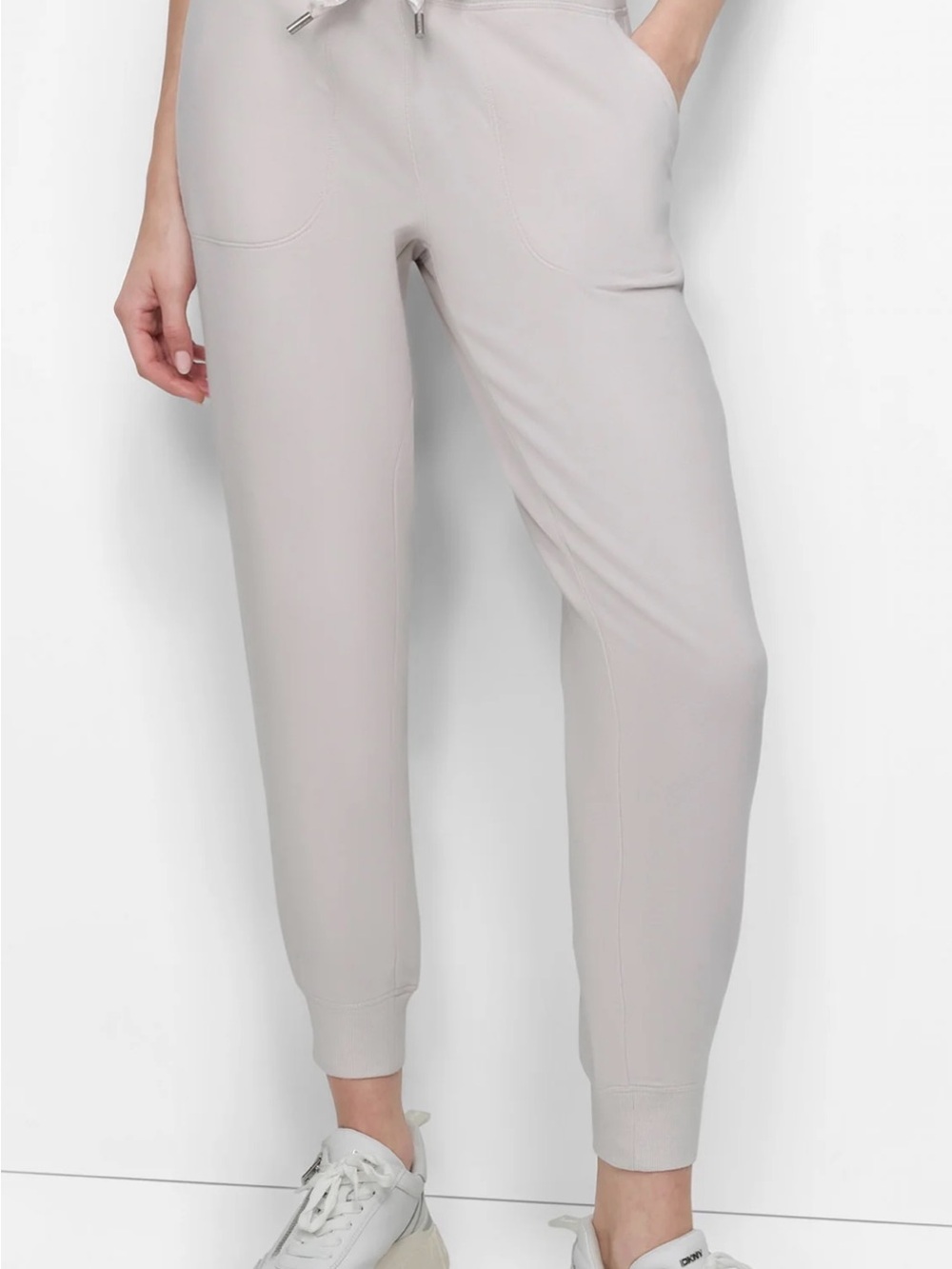 DKNY beige Jogger Pants for Women